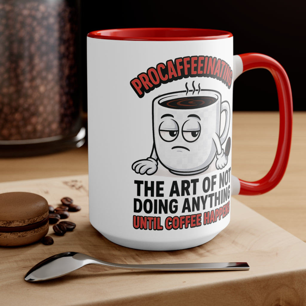 ☕ Procaffeinating Mug – The Official Coffee Lover’s Delay Tactic