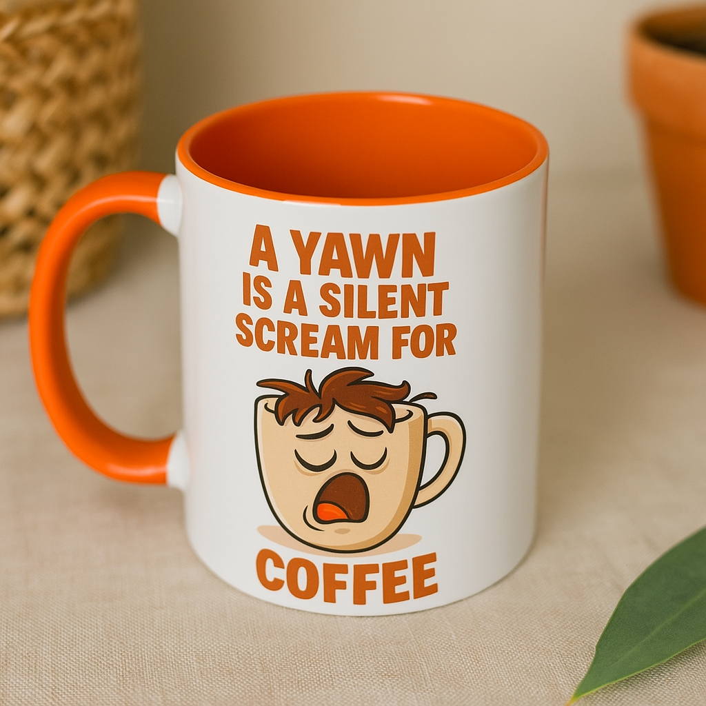 Funny Coffee Mug - A Yawn is a Silent Scream for Coffee, Gift for Coffee Lovers, Office Humor, Caffeine Enthusiast, Birthday Present, [...]